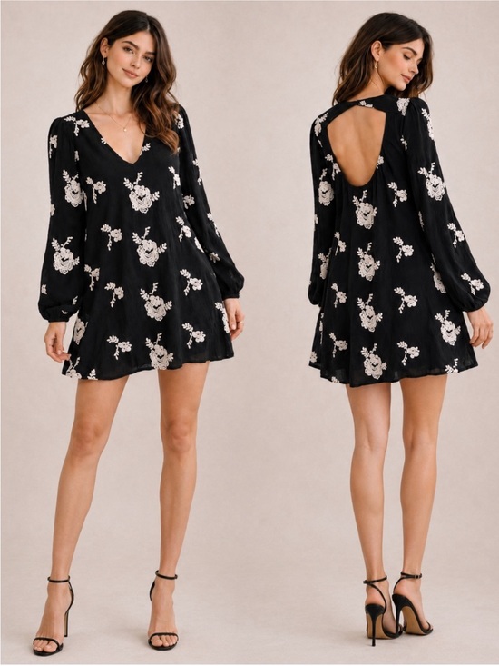 Free People Dresses & Skirts - Free People black mini dress